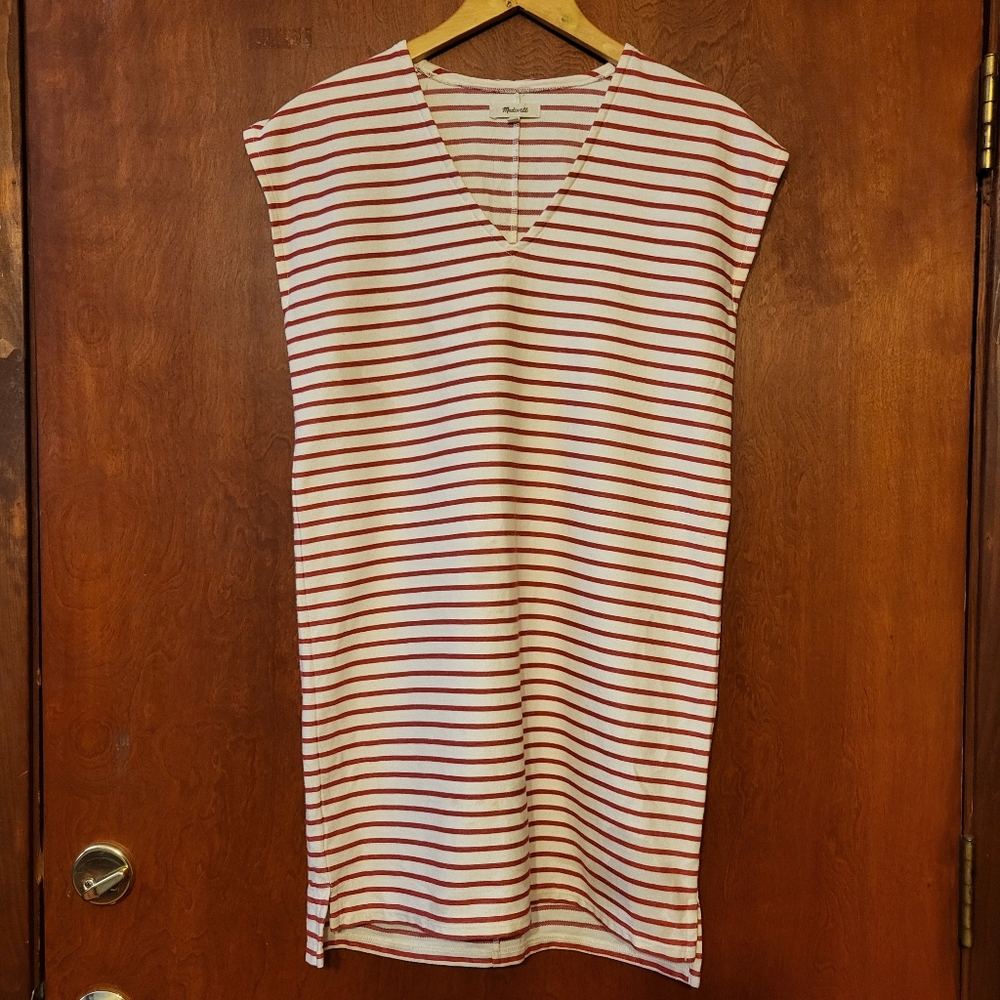 Madewell Striped V-Neck Dress #129-78